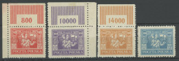 OBERSCHLESIEN 17-20 **, 1923, 80 - 300 M. Freimarken, Meist Mit Oberrand, Postfrischer Prachtsatz, Mi. (240.-) - Other & Unclassified