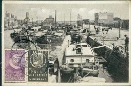 NETHERLANDS - SCHEVENINGEN - HARBOUR - MAILED BY M.F. BROK  / STAMPS - 1930s (18226) - Scheveningen