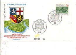 ALLEMAGNE FDC 1970 EXPO SABRIA 70 - 1961-1970