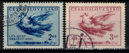 Tchécoslovaquie 1951 Mi 643-4 (Yv 556-7), Obliteré, - Used Stamps