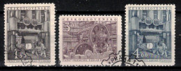 Tchécoslovaquie 1951 Mi 647-9 (Yv 560-2), Obliteré, - Gebraucht