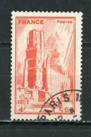 FRANCE - CATHÉDRALES - N° Yvert 667 Obli. Ronde De PARIS - Usati