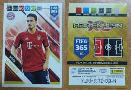 AC - 107 MATS HUMMELS  BAYERN MUNICH  PANINI FIFA 365 2019 ADRENALYN TRADING CARD - Tarjetas