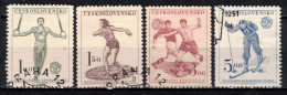 Tchécoslovaquie 1951 Mi 671-4 (Yv 584-7), Obliteré, - Used Stamps