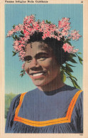 FRANCE - Femme Indigène Nelle Calédonie - Colorisé - Femme - Fleur - Carte Postale Ancienne - Nouvelle Calédonie