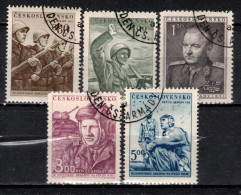 Tchécoslovaquie 1951 Mi 691-5 (Yv 600-4), Obliteré, - Usati