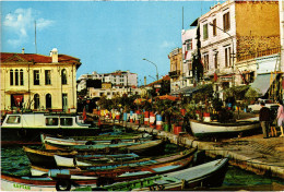 CPM AK Izmir Fishermen Boats And The Cofee Houses TURKEY (1403317) - Turquie