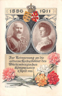 Zur Erinnerung An Die Silberhochzeit Des Württ. Königspaares 1911 Ngl #170.511 - Royal Families