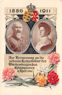 Zur Erinnerung An Die Silberhochzeit Des Württ. Königspaares 1911 Ngl #170.514 - Royal Families