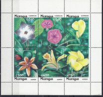 NICARAGUA Fleurs, Fleur, Flowers Yvert 1365/7+PA1090/92 ** Neuf Sans Charnière. Mnh - Orquideas