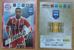 AC - 164 THIAGO  BAYERN MUNICH  PANINI FIFA 365 2018 ADRENALYN TRADING CARD - Trading Cards