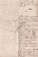 Tessenderlo/Oostham - Brief Notaris Henri Ooms Gericht Aan De Koning 1828 (V3064) - Manuscritos