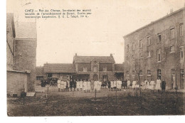 Belgique - CINEY - Rue Des Champs, Secrétariat Des Oeuvres Sociales De L'arrondissement De Dinan  (CP Très Animée) - Ciney