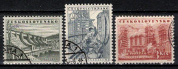 Tchécoslovaquie 1953 Mi 803-5 (Yv 707-9), Obliteré, - Oblitérés