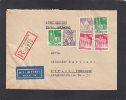 EINGESCHRIEBENER LUFTPOSTBRIEF AUS SCHWABHAUSEN NACHN BERLIN. - Lettres & Documents