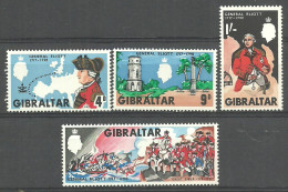 Gibraltar 1968 Mi 207-210 MNH  (ZE1 GIB207-210) - Militares
