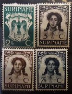 SURINAM Nederland 1938, Série Émancipation Des Esclaves Slavery Emancipation Yvert 179 / 182 Neuve * MH TB - Suriname ... - 1975