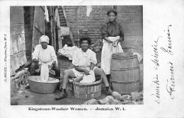 Jamaïque - Jamaica - KINGSTON - Kingstons-Washer Woman - Laveuses, Lavandières, Pin-up - Voyagé 1904 (2 Scans) - Jamaïque
