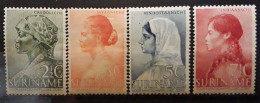 SURINAM Nederland 1940, Série Oeuvres Pour La Jeunesse Femmes  Yvert 186 / 189 Neuve * MH TB - Suriname ... - 1975