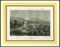 THUN, Gesamtansicht, Stahlstich Von B.I. Um 1840 - Lithographies