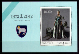 FAEROËR 2012 - MiNr. BL 29 - **/MNH - Queen Margrethe II - Faroe Islands