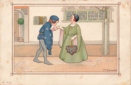 ILLUSTRATEURS - SIGNES - M. Sowerby - Jeune Garçon - Une Fille - Un Couple - Carte Postale Ancienne - Other & Unclassified