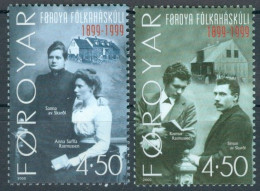 FAEROËR 2000 - MiNr. 372/373 - **/MNH - 100 Years Of The Faroese Adult Education Centre - Isole Faroer