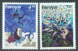 FAEROËR 1997 - MiNr. 317/318 - **/MNH - Art/Culture - Graphics - Sagas And Legends - Isole Faroer