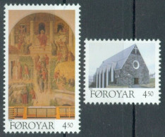 FAEROËR 1996 - MiNr. 308/309 - **/MNH - St. Christian's Church In Klaksvík - Faroe Islands