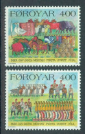FAEROËR 1994 - MiNr. 270/271 - **/MNH - Folk Song "At Telja Jólini" (Farewell To Winter) - Isole Faroer
