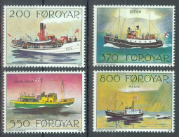 FAEROËR 1992 - MiNr. 227/230 - **/MNH - Postal Ships - Faroe Islands