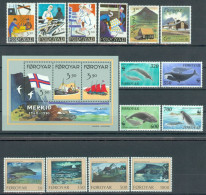 FAEROËR 1990 - MiNr. 194/199 + 203/210 + BL 4 - **/MNH - YEARSET - Färöer Inseln