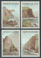 FAEROËR 1989 - MiNr. 190/193 - **/MNH - Tourism/Landscapes - Bird Rocks Of Suðuroy - Faroe Islands