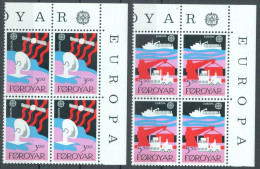 FAEROËR 1988 - MiNr. 166/167 BL4 - **/MNH - Europa/CEPT - Transport And Communication - Färöer Inseln