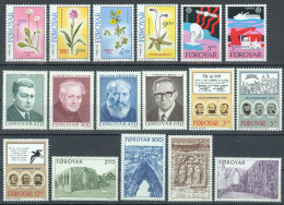 FAEROËR 1988 - MiNr. 162/178 - **/MNH - YEARSET - Färöer Inseln