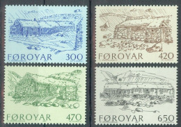 FAEROËR 1987 - MiNr. 145/148 - **/MNH - Tourism - Old Farmhouses - Isole Faroer