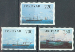 FAEROËR 1983 - MiNr. 79/81  - **/MNH - Ships - Steamships - Féroé (Iles)