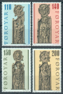 FAEROËR 1980 - MiNr. 55/58 - **/MNH - Church Pews In St. Olav's Church, Kirkjubøur - Faroe Islands