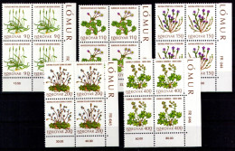 FAEROËR 1980 - MiNr. 48/52 BL4 - **/MNH - Flora - Field Flowers - Faeroër