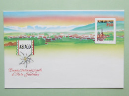 San Marino,lotto Interi Postali (busta Asiago Arte Filatelica,cart.post.Alfa Romeo 75°ann.,aerogramma Olimphilex 1985,ec - Postal Stationery