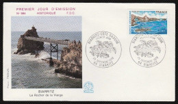 FDC/France/Année 1976 - N°1903 : BIARRITZ - Côte Basque - Le Rocher De La Vierge - 1970-1979