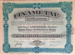 FINAMETAF - Londerzeel - 1938 - Other & Unclassified