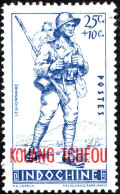 KOUANG-TCHEOU, ESERCITO, 1941, NUOVI (MLH*) Scott:FR-KT B8, Yt:FR-KT 136 - Ongebruikt