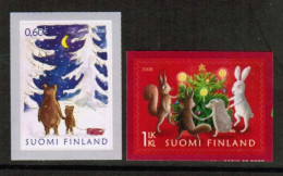 2008 Finland, Christmas Stamps Complete Set MNH **. - Unused Stamps