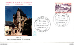 FDC France Dijon Palais Des Ducs De Bourgogne Dijon 19073 - 1970-1979