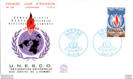 '"''FDC France UNESCO Droits De L''''homme Paris 19071''"' - 1970-1979