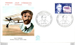 FDC France  Henri Farman Aviateur Français Le Bourget 19071 - 1970-1979