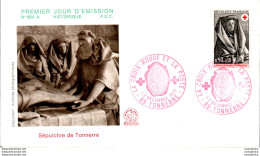 FDC France Croix Rouge Sepulchre De Tonnerre 19073 - 1970-1979