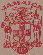 Jamaïque Vers 1995. Entier Postal, Carte Pour  L'intérieur. Armoiries, Crocodile Jamaicain - Andere & Zonder Classificatie