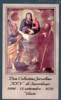 °°° Santino N. 9243 - Xxv° Di Sacerdozio Vieste - Cartoncino °°° - Religión & Esoterismo